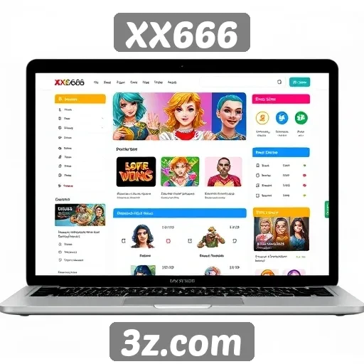 Interface do usuário do site XX666 é intuitiva e moderna